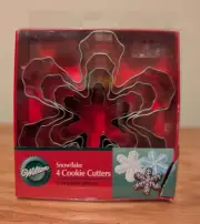 Wilton Snowflake 4 Cookie Cutters