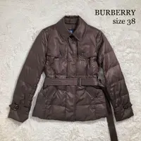 在飛比找蝦皮購物優惠-二手 - 英國 Burberry 絎縫棕色羽絨外套 38/M
