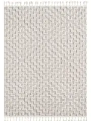 Alfie Light Grey Geometric Rug