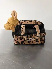 Aurora Fancy Pals Chihuahua with Leopard Print Carrying Bag.