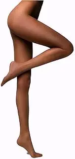 [Generic] Dark Skin Tone Sheer Tights/Stockings 15 Denier Pantyhose (Tan, Medium Brown, Dark)