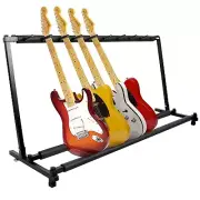 Kuyal Guitar Stand,Multi-Guitar Display Rack Folding Stand Band Stage Bass Ac...