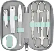 marQus Manicure Set Solingen Made in Germany - 7 piece exclusive finger & toe nail clippers set in real leather case, made in Solingen Germany