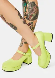 [dELiA*s by Dolls Kill] Sour Candy Patent Mary Janes