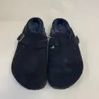 Birkenstock New with Box Boston Shearling Midnight Suede Leather Reg Select Size