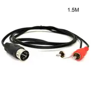 5p Din Plugs Male To 2rca For Electrophonic Bang&olufsen Quad Stereo System 1.5m