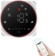 Namolit Smart Tuya Thermostat Voice Control 16A Digital Programmable Underfloor Heating Temperature Digital Intelligent Wall Thermostat with Dimmable Light Color for Electric Heating Compatible