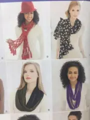 Simplicity Sewing Pattern 1790 Scarves Andrea Schewe Accessories Size OS Uncut