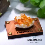 【SMILEROCKS 石麥】石麥水晶原礦 蜜糖黃水晶簇NO.620490598(SMILEPAD 6X9底板)