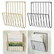 Wall Mount File Holder Iron Magazine Rack for Magazines Documents Brochures