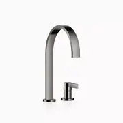 Dornbracht MEM Two-hole mixer with individual rosettes 32815682-19 Dark Chrome