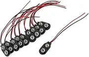 ARTIBETTER 50pcs Battery Clip with Cable I Type Battery Connector