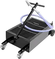25 Gallon Oil Drain Pan, 95L Low Profile Tank with Electric Pump, Hose, and Swivel Casters for Car, SUV, Truck Oil Draining
