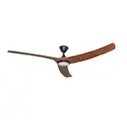 Aqua V2 52" DC Hunter Pacific Ceiling Fan and LED Light in Matt Black with Koa