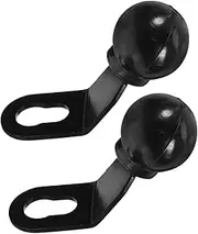 CVUTOVO 2pcs Aluminum Alloy Ball Head Phone Holder Mount Base for Motorcycle Fork Stem Rotatable Phone Stand for Bike Car Office Durable Strong Adhesive