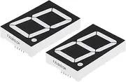 uxcell LED Display Digital Tube, 2 Pack 7 Segment 10 Pin 1 Bit 1.5"x2.2"x0.4" Common Anode 5.4V LED Display Module for Electronic Driver Board, Red
