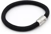 [Wind Passion] Durable Rope Cord Cuff Bracelet with Magnetic Clasp for Men Women