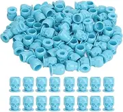 200pcs Tatoo Ink Caps Kit, Skull Shaped Tatoo Ink Cups for Tatoo Ink Tatoo Accessory Tatoo Supplies Permanent Makeup Pigment Clear Holder Container Cap Microblading Pigment Cups