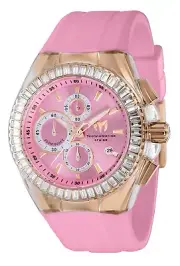 TechnoMarine TM-121164 NEW Cruise Glitz 45mm Rose Gold Pink Dial & Strap