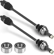 Front CV Axle & Wheel Bearing Combo Kit for Polaris RZR XP 1000/RZR XP 4 1000 2014-2022; 2 pair Front Left/Right Greased 4340 Chromoly Steel CV Axle Drive Shaft with Wheel Bearing Assembly for 1333420