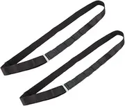 [FOMIYES] 2pcs Adjustable Elastic Shirt Stay Belts for Men Women Non Slip Shirt Holders for Tidy Look High Density Durable Material for Daily Wear