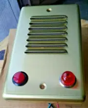 Teletalk by Faraday #3D45-15 Gold Decorative Vertical Call Panel Vintage Audio