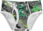 [Joisal] Ball Paddles Cute Boys' Underwear Tag Free Briefs for Boys, Abstract Grunge Football Style, 3 Years