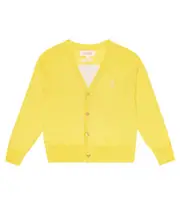 [The Animals Observatory] The Animals Observatory Raccoon cotton cardigan Y 8 yellow