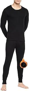 [Prime Fashions] Mens Thermal long John Set Ultra Soft Brushed Inside Warm Underwear for Winter and Coolest Weathers