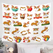 Cute and Funny Poses Dog Puppy Tapestry