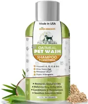 Oatmeal Dog Shampoo & Conditioner 17Oz 5-In-1 Plant-Based Tearless