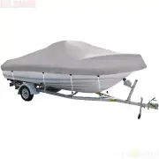 Cabin Cruiser Boat Cover Grey Trailerable 5.3m - 5.6m Highway Towing Canvas
