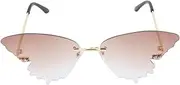 [Ipetboom] 1Pc Gradient Tea Sun Glasses Funny Shaped Outdoor Eyewear Durable Material Trace Nose Pads for Travel and Play