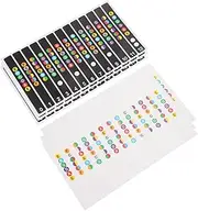 COOPHYA Guitar Fretboard Stickers Set 6 Pieces Reusable Pvc Labels Clear Guitar Scale Notes