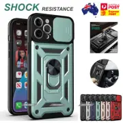 Case for iPhone 15 14 13 Pro Max Heavy Duty Shockproof Slide Camera Magnetic