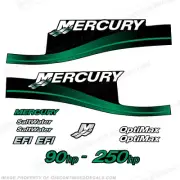 Fits Mercury 90hp - 250hp Decals - Custom Color Green