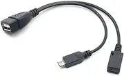 Angoily OTG Adaptor Cable Micro USB Smart Phone Extension USB Adaptor OTG Cable Data Transfer Phone Charging