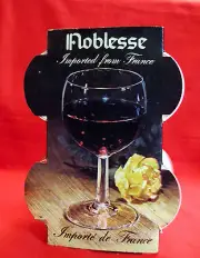 VINTAGE NOBLESSE SET OF 4 WINE GLASSES BRAND NEW ORIGINAL BOX FRANCE 4 1/2 OZ