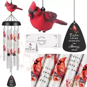Memorial Wind Chimes Loss of Loved One Cardinal Wind Chimes Sympathy Wind Mother