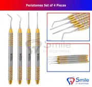 Set Of 4 Dental Periotomes Scalers Anterior Posterior Tooth Extracting Lab Tools