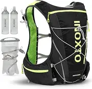 INOXTO Running Hydration Vest Lightweight Hydration Backpack with 1.5L Water Bladder Bag Daypack and 450ml Soft Folding Water Bottle for Hiking Trail Running Cycling Race for Women Men