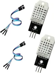 DIGISHUO 2Pcs DHT22/AM2302 Digital Temperature and Humidity Sensor Module | Temperature Humidity Monitor Sensor | Replace SHT11 SHT15 for Arduino Electronic Practice DIY