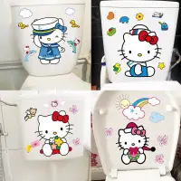 在飛比找蝦皮購物優惠-Hello Kitty 可愛 馬桶貼紙 裝飾貼 馬桶蓋貼畫 