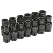 13 Pc. 1/2" Drive 6 Point Metric Socket Set 1313UM GREY PNEUMATIC 1313UM