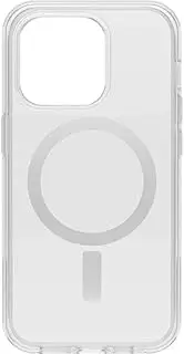 OtterBox Symmetry Series+ Antimicrobial Case with MagSafe for iPhone 14 Pro, Clear