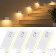 Stair Lights Indoor,Warm White Rechargeable Night Light,Wireless Motion Sensor N