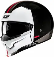 HJC i20 Vena Jet Helmet, black-white-red, Size L for Men Black White Red