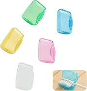 Pack of 5 Toothbrush Protective Case, Toothbrush Head Protective Case, Protective Case for Travel, Family, Multicoloured, 0