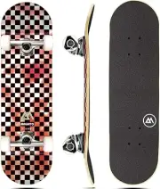 Complete Skateboard | Maple Wood | ABEC 5 Bearings | Double Kick Concave.