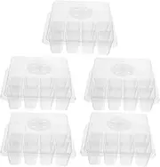 Toddmomy 5Pcs Durable Plant Germination Tray Sprouter Box for Easy Planting of Flowers Vegetables Saplings for Centralized Management Design